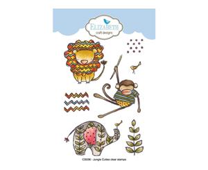 Elizabeth Craft Clear Stamps By Krista Designs Jungle Cuties