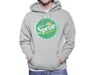 Enjoy Sprite Lemon Lime Retro Bottlecap Men's Hooded Sweatshirt - Heather Grey