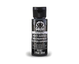 Folk Art Multisurface Metallic Acrylic Paint - Charcoal Black - 2 Oz