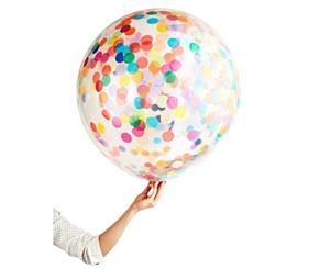 Giant Rainbow Confetti Balloon Kit - Tissue Confetti