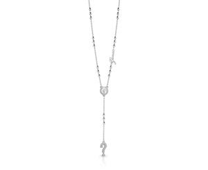 Guess womens Stainless steel Zircon gemstone pendant necklace UBN85001