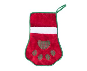 Holiday Stocking - Red Paw