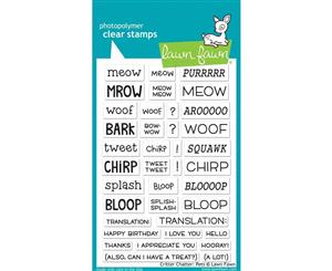 Lawn Fawn Clear Stamps 4 inch X6 inch Critter Chatter Pets