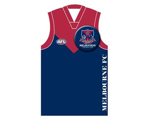 Melbourne Demons AFL Guernsey Badge Greeting Card