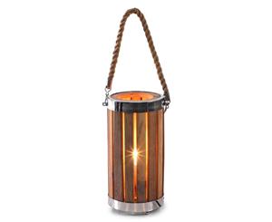 New Oriental Small Timber Standing Lamp - Natural