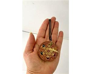 Orgonite Pendant Orgone Metatron Cube Sacred Geometry Reiki