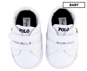 Polo Ralph Lauren Baby Easten EZ Shoe - White/Tumbled PU