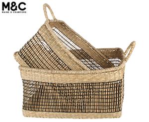 Set of 2 Maine & Crawford Vieto Rectangle Storage Baskets