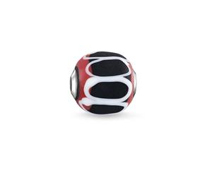 THOMAS SABO Bead &quotGlass Bead Black Red White"