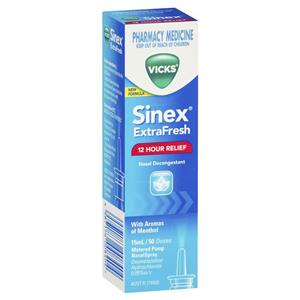 Vicks Sinex Extra Fresh Menthol Nasal Spray 15mL