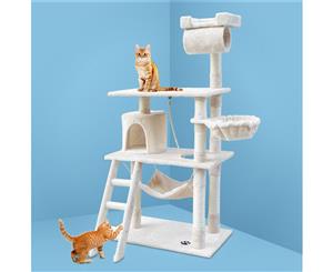 i.Pet Cat Tree Trees Scratching Post Scratcher Tower Condo House Furniture Wood Beige 141cm