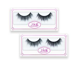 2 Packs Faux Mink Charming False Eyelashes Extension- Gianna