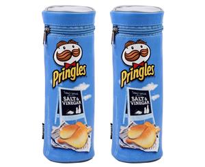 2PK Helix Pringles Pencil Case/Pouch School/Art Drawing Pen Storage Organiser BL