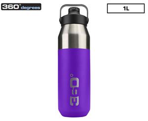 360 Degrees Sip Cap Vacuum Insulated Bottle 1L - Purple