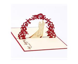 3d Pop Up Wedding Day - Wedding Anniversary Greeting Card