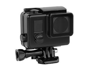 Black Housing for GoPro HERO3/HERO3+/HERO4 cameras | Waterproof to 40 Metres