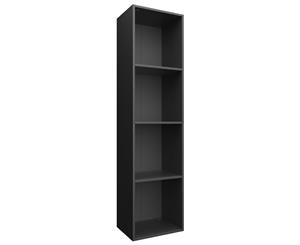 Book Cabinet/TV Cabinet Black Chipboard Living Room Home Organiser