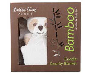 Bubba Blue Bamboo Cuddle Security Blanket - Optical White