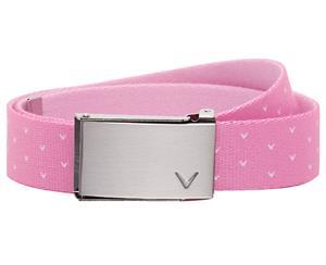 Callaway W Chev Reversible Web Ladies Belt - Fushcia Pink