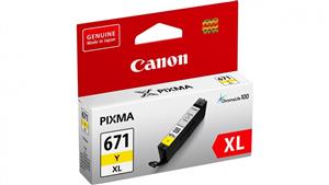 Canon CLI671XLY Extra Large Ink Cartridge - Yellow