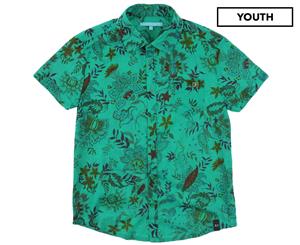 Daniele Alessandrini Boys' Floral Shirt - Green