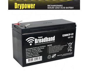 Drypower Broaband 12V 7Ah Sealed Lead Acid Battery