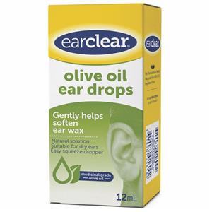 Ear Clear Olive Oil Ear Drops 12ml