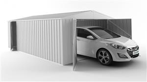 EasyShed 6038 Garage Shed - Off White