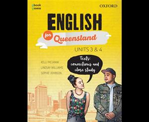 English for Queensland Units 3&4 Student book + obook assess