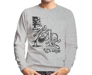 Grimmy Looking For Presents Men's Sweatshirt - Heather Grey