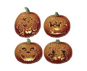 Halloween Pumpkin Carved Cutouts