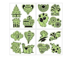 Inkadinkado Stamping Gear Stamp Set - Celebrations Fun