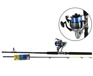 Jarvis Walker Water Rat 6ft 6 Boat 2pc 4-7 Spinning Fishing Rod Reel Gear
