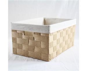 Linear Storage Basket Beige Large