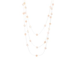 Lovisa Rose Gold Layered Bead Station Necklace