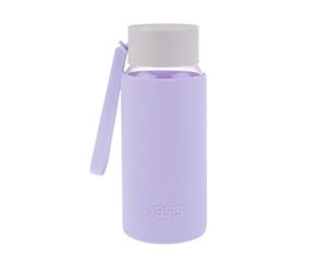 Oasis Borosilicate Glass Water Bottle 500ml Lilac