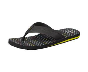 Oneill Mens Imprint Pattern Flip Flops (Black) - FLIP329