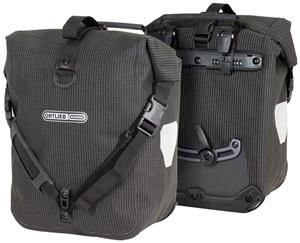 Ortlieb 25L Sport-Roller High Visibility Pannier Bags (pair) Black Reflective