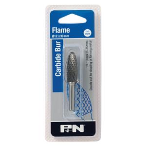 P&N 12 x 30mm Flame Carbide Burr