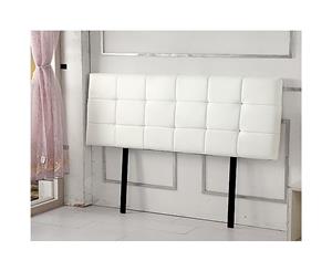 PU Leather King Bed Deluxe Headboard Bedhead - White