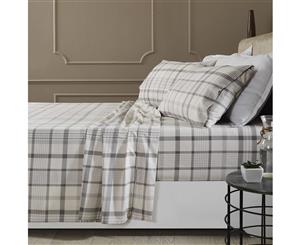 Park Avenue 175 GSM Egyptian Cotton Flannelette Sheet Sets - Checkered