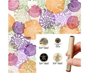 PegStamps - Fine and Sandy Stamp Set - 3/4in and 1/2in Stamps