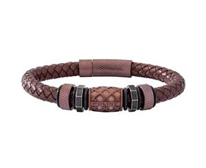 Police mens Leather bracelet PJ.26458BLC-02