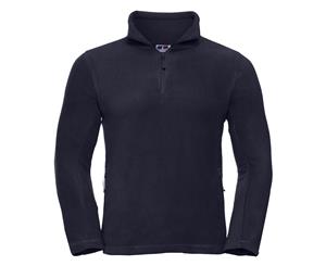 Russell Mens 1/4 Zip Outdoor Fleece Top (French Navy) - BC1438