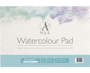 SAA Bockingford Watercolour Pad 300gsm 1/8 imperial (11x7.5"/19x28cm) Rough