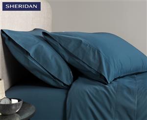 Sheridan 300TC Percale Pillowcase Set - Petrol