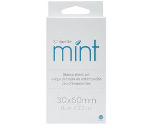 Silhouette Mint Stamp Sheets 1&quotX2.25" 2/Pkg-