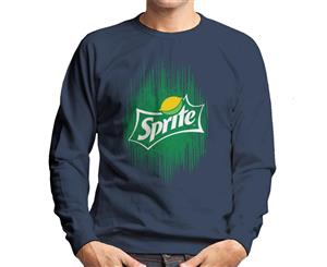 Sprite Green Back Lemon Logo Men's Sweatshirt - Navy Blue