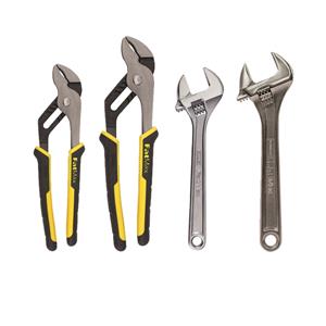 Stanley FatMax 4 Piece Multi-Grip Plier And Adjustable Wrench Set