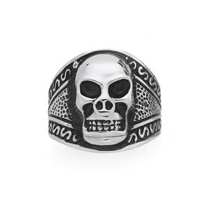 Steel Skull Gents Ring